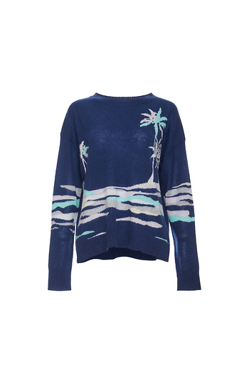 360Cashmere Palm Tree Cashmere Sweater Slide 1