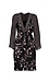 Mystree V-Neck 3/4 Sleeve Printed Dress Thumb 1