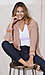 Mystree Open Front Contrast Hem Cardigan Thumb 1