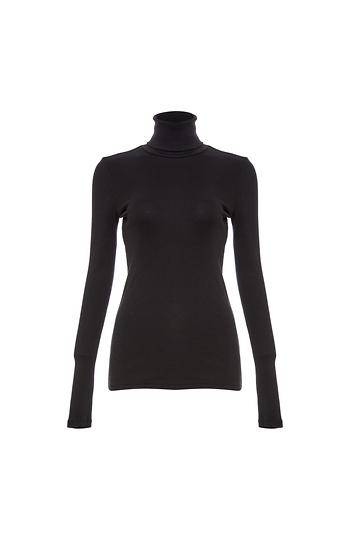 Splendid 1x1 Rib Turtleneck Slide 1