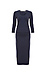 Michael Stars 3/4 Sleeve Ruched Midi Dress Thumb 1