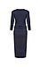 Michael Stars 3/4 Sleeve Ruched Midi Dress Thumb 2