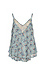 V-Neckline Sleeveless Printed Top Thumb 1