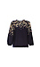 Front Keyhole 3/4 Sleeves Printed Top Thumb 1