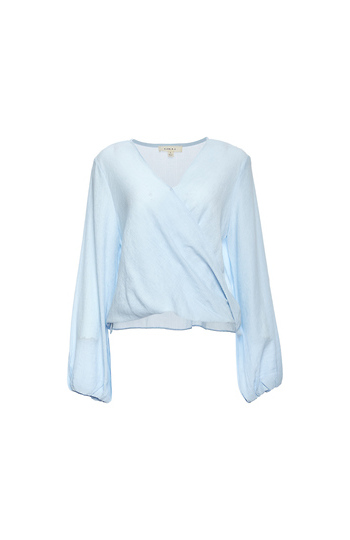 Surplice Long Sleeve Top Slide 1