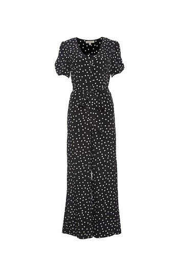 Short Sleeve Polka Dot Jumpsuit Slide 1