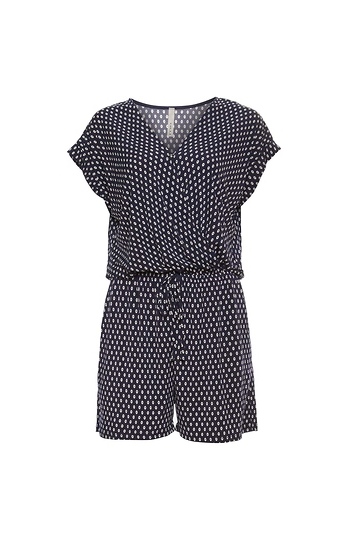 Gilli Surplice Polka Dot Romper Slide 1