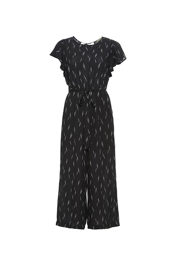 Short Sleeve Culotte Jumpsuit Slide 1