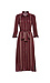 Pinstripe Tie Waist Shirtdress Thumb 1