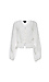 Buttoned Front Blouson Sleeves Top Thumb 1