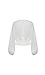 Buttoned Front Blouson Sleeves Top Thumb 2