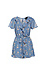 Surplice Ruffled Printed Romper Thumb 1