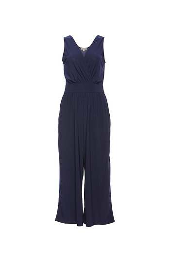 Elsa Cropped Surplice Sleeveless Jumpsuit Slide 1