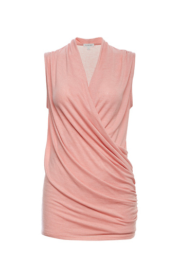 Frisco Cross Front Sleeveless Hacci Top Slide 1