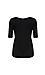 2/3 Sleeve Scoop Neck Ribbed Top Thumb 2