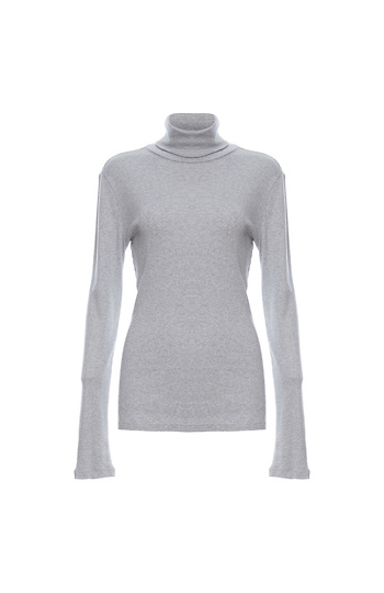 Splendid 1x1 Rib Turtleneck Slide 1