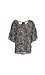 V-Neck Tie Back Printed Top Thumb 1