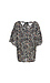 V-Neck Tie Back Printed Top Thumb 2