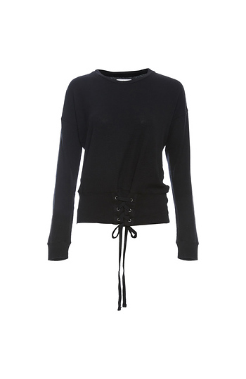 Velvet by Graham & Spencer Lace-Up Front Top Slide 1