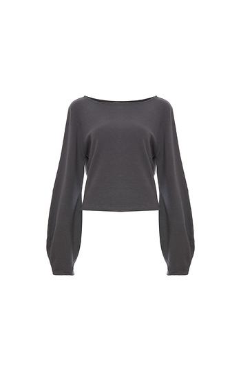 Michael Stars Puff Sleeve Pullover Slide 1
