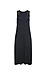 Sleeveless Striped Dress with Mesh Detail Thumb 1