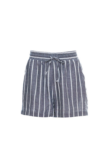 Striped Drawstring Short Slide 1