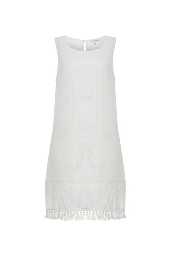 Sleeveless Embroidered Dress Slide 1