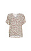 V-Neck Printed Short Sleeve Top Thumb 1