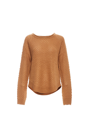 Long Sleeve Textured Sweater Slide 1