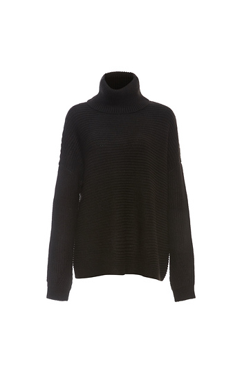 Long Sleeve Cowl Neck Top Slide 1