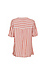 BCBGeneration Pleat Front Short Sleeve Striped Top Thumb 2