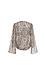 Surplice Flare Sleeves Printed Top Thumb 2