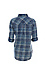 Vintage Wash Button Up Plaid Top Thumb 2