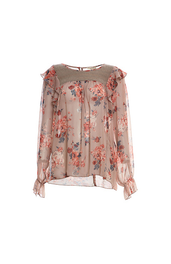 Mystree Floral Long Sleeve Top Slide 1