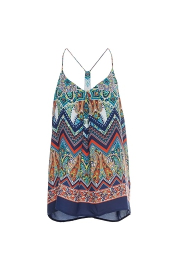 V-Neck Tent Printed Tank Slide 1