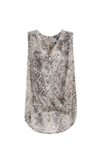 Crisscross Front Snake Print Tank Slide 1