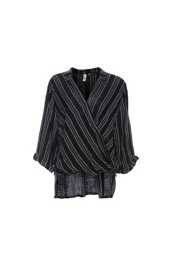 Surplice Long Sleeve Top Slide 1