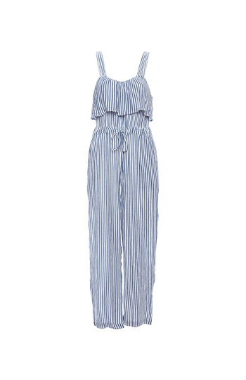 Scoop Neck Striped Jumpsuit Slide 1