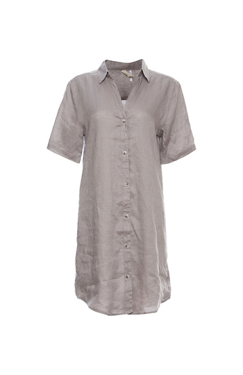 Linen Shirtdress Slide 1
