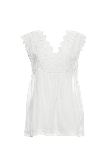 Mystree Eyelet Sleeveless Top Slide 1