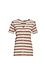 Mystree Buttoned Front Striped Tee Thumb 1