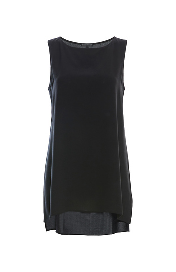 Eileen Fisher Bateau Neck Sleeveless Top Slide 1