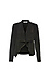 Mod Ref Draped Front Faux Suede Jacket Thumb 1