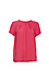 Pleated Round Neck Short Sleeve Top Thumb 1