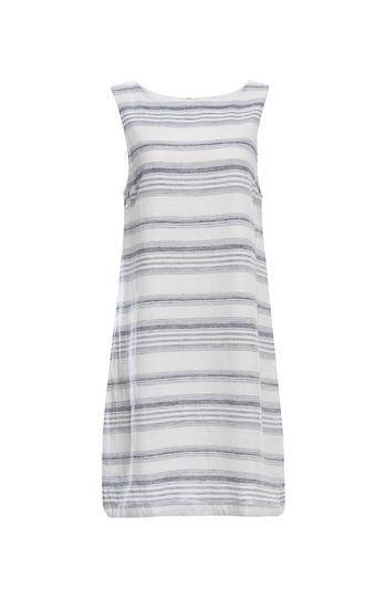 Beach Lunch Lounge Striped Sleeveless Dress Slide 1