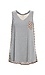 Mystree Sleeveless Mixed Media Top Thumb 1