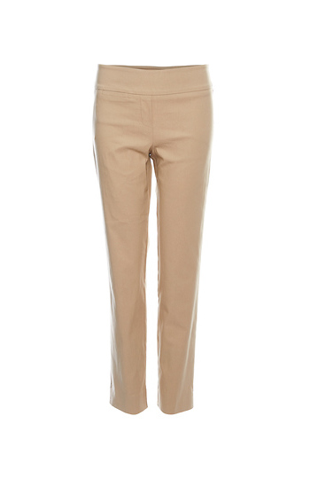 Margaret M Side Slit Slim Leg Pant Slide 1