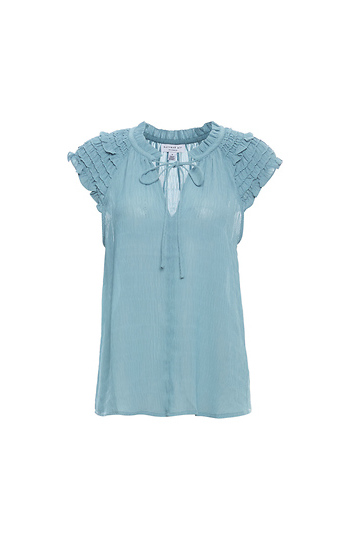 Ruffle Shoulder Blouse Slide 1