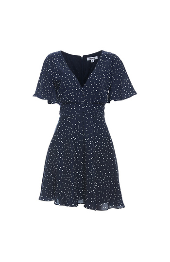 BB Dakota A-Line Polka Dot Dress Slide 1