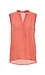 Split Neck Printed Sleeveless Top Thumb 1